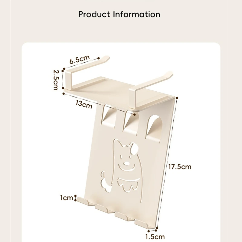 Soporte de pared para teléfono móvil sin ganchos de perforación, soporte retráctil para teléfono para baño, dormitorio, cocina, soporte de pared antideslizante