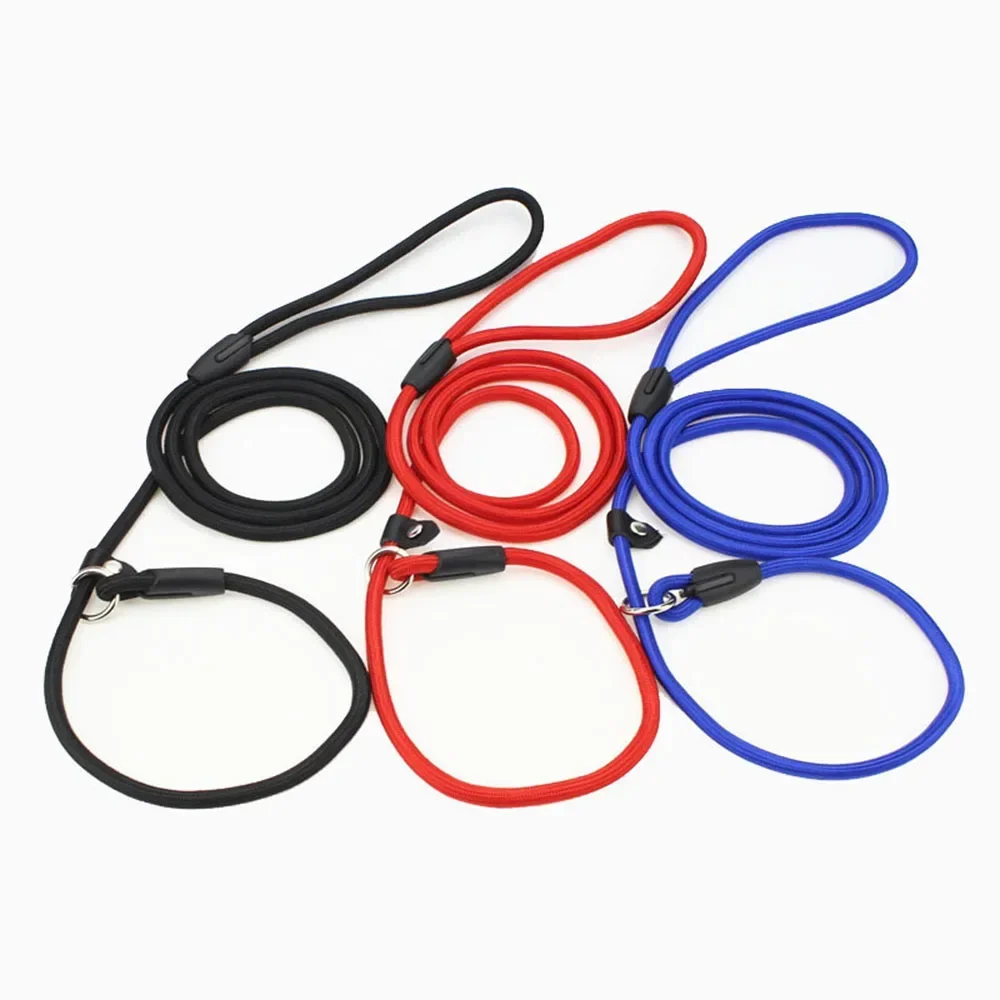 Correa para perro, cadenas antideslizantes, cables de Collar, cuerda de nailon resistente y resistente, correa de entrenamiento para mascotas sin tirar para perros pequeños, cuerda de tracción para cachorros