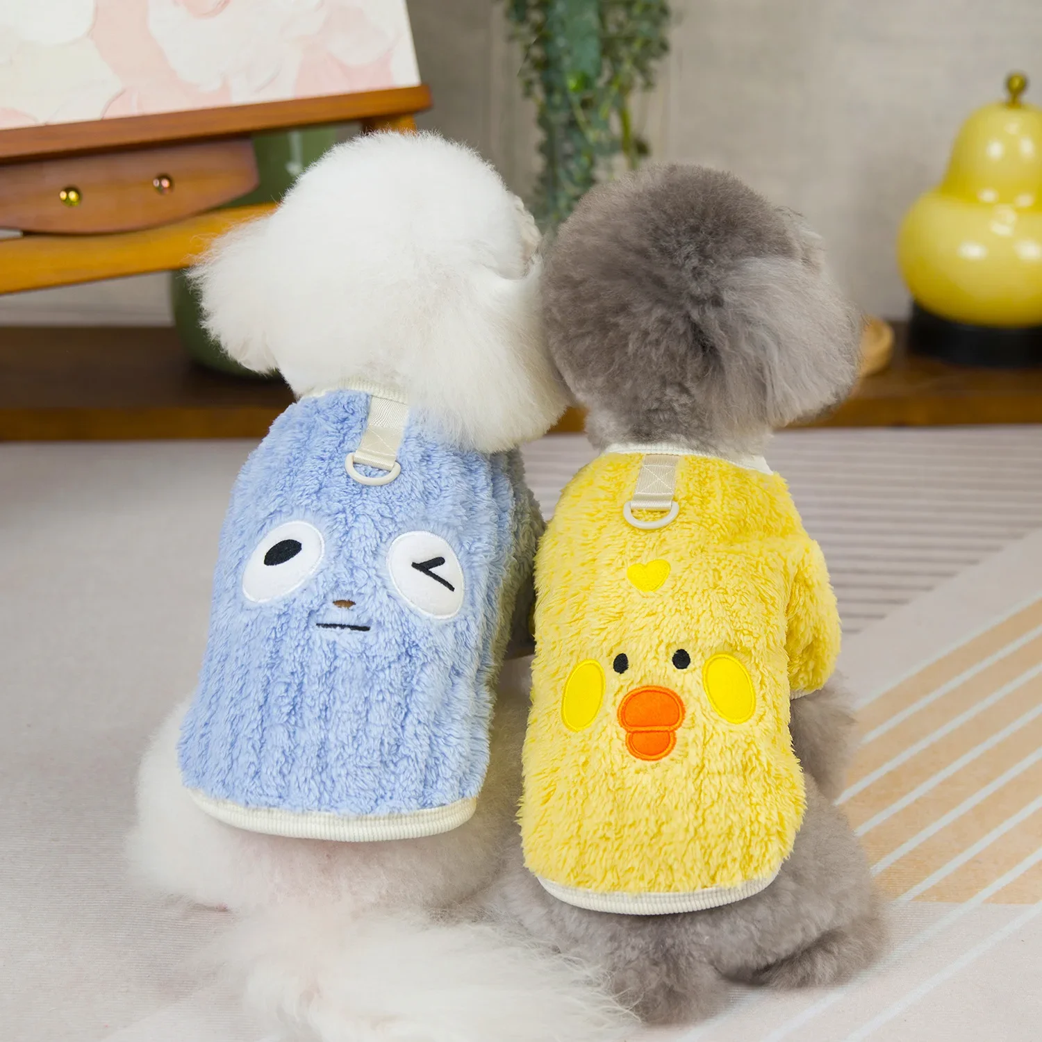 Ropa cómoda y cálida para perros pequeños y medianos, abrigo suave para perros, chaqueta, ropa para Chihuahua Yorkie, traje para mascotas - imagen 2