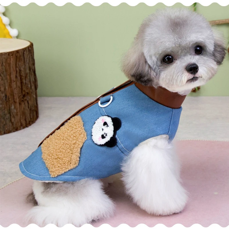 Chaqueta panda de terciopelo para perros y gatos: Chihuahua - imagen 4