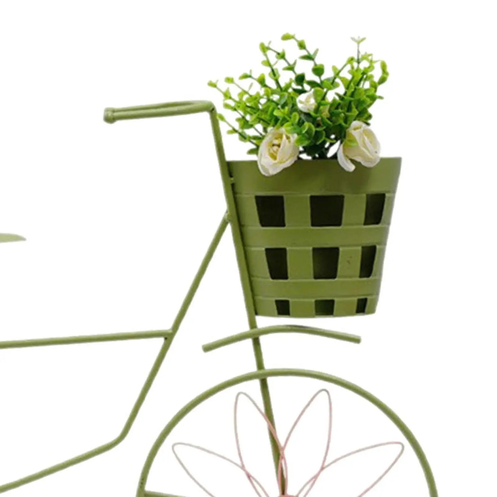 Adorno de estaca de jardín para bicicleta, fácil de instalar, soporte de flores con forma de bicicleta, estante para plantas para vacaciones, decoración de inauguración de la casa - imagen 5