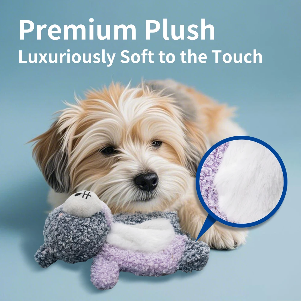 Juguetes de peluche de animales pequeños para perros, bonito juguete Vocal divertido con sonajero de cuerpo completo de papel y chirriador incorporado que reduce la soledad del perro - imagen 4