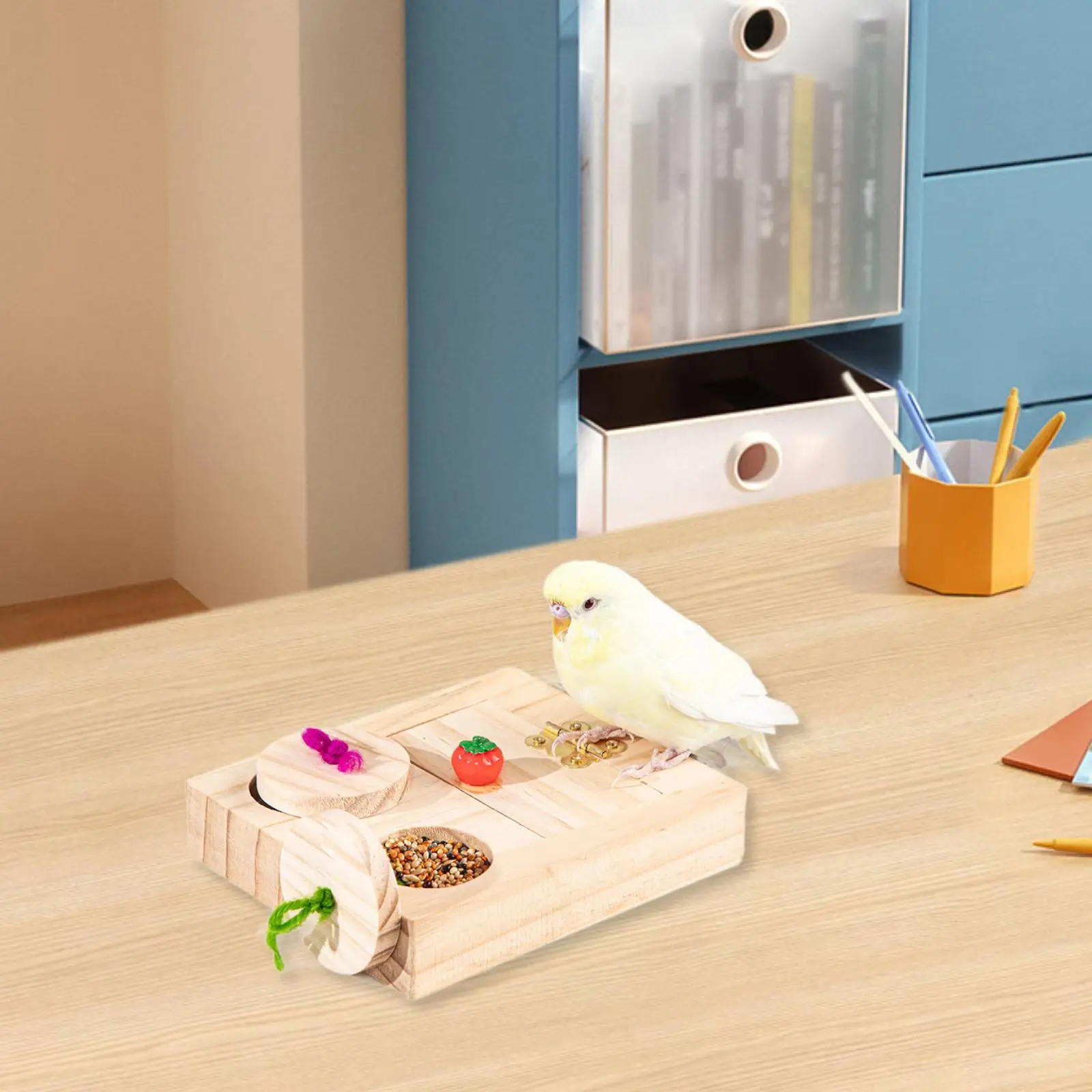 Bird Puzzle Toy Parrot Enrichment Toy Educational Treats Dispenser Food Training Bird Foraging Box Toy Foraging Toy for Mouse Bird Puzzle Toy Parrot Enrichment Toy Educational Treats Dispenser Food Training Bird Foraging Box Toy Foraging Toy for Mouse