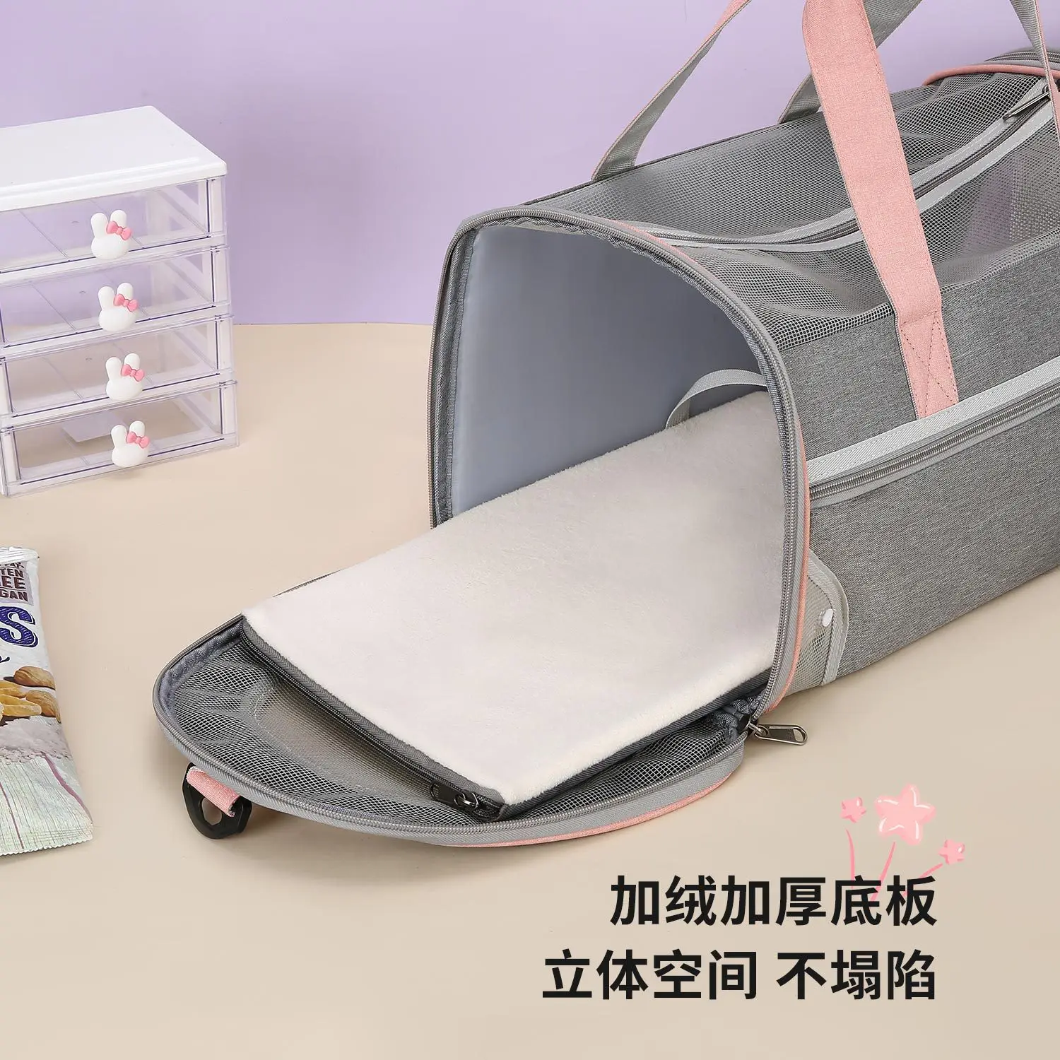 Nuevo bolso para gatos, bolso portátil, transpirable, gran espacio, bolso para perros a la moda, bolsas portátiles para mascotas - imagen 3