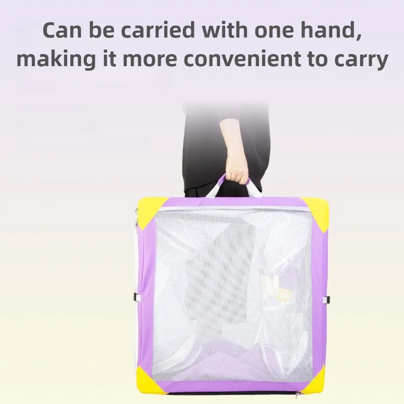 Jaulas de competición profesionales plegables para gatos, jaulas transparentes y transpirables para gatos, suministros integrados para acampar al aire libre para mascotas - imagen 2