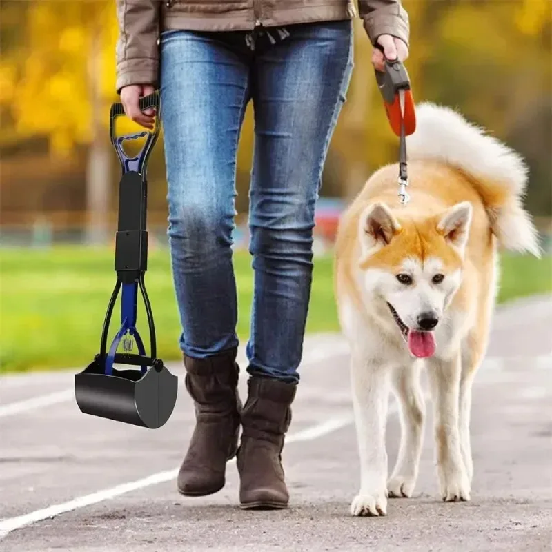 Recogedor de cacas para perros – Plegable con mango largo - imagen 4