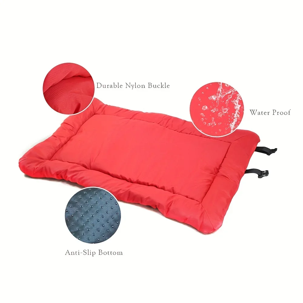 Cojín de cama antideslizante impermeable para mascotas, suministros lavables para perros al aire libre - imagen 5