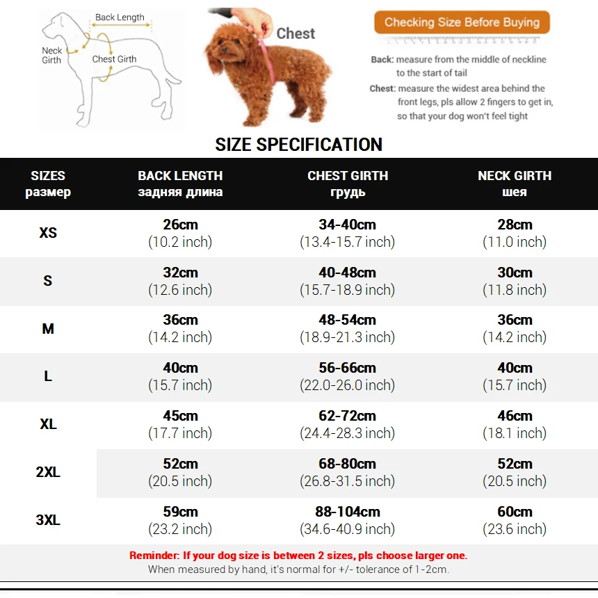 Chaqueta impermeable para perros, ropa Reversible con patrón a cuadros para perros pequeños, medianos y grandes, abrigo suave y cálido para perros con pecho Flexible - imagen 2