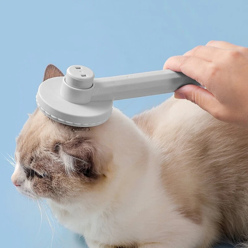 Peine para gatos, cepillo para quitar el pelo flotante, peine para perros, herramienta de elevación para gatos, limpieza de pelo largo, peine con aguja para mascotas, suministros para gatos
