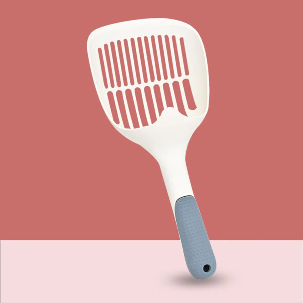 Pala grande para arena para gatos, herramienta de limpieza para mascotas, pala eficiente para arena para gatos de Tofu, malla fina, tamaño grande, pala duradera para excrementos de gatos - imagen 2