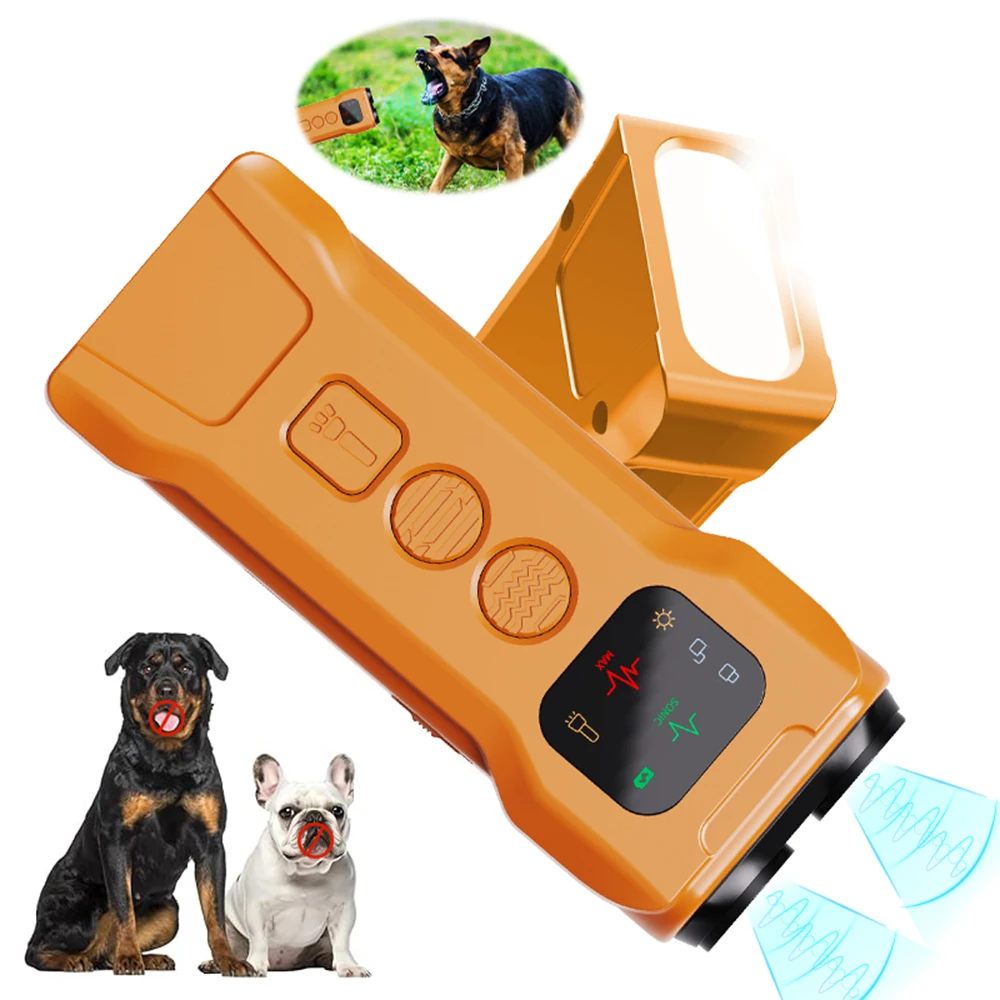 Repelente ultrasónico antiladridos para perros – 2 cabezales con linterna LED - imagen 5
