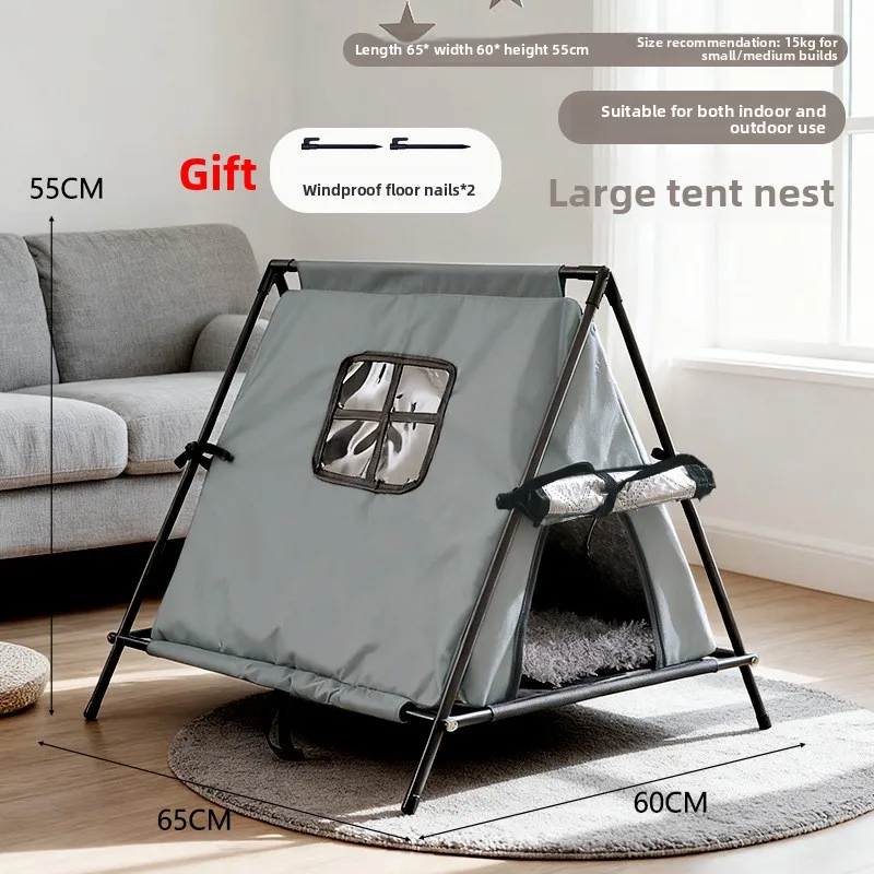 Casa cálida para gatos callejeros – Impermeable y resistente al viento