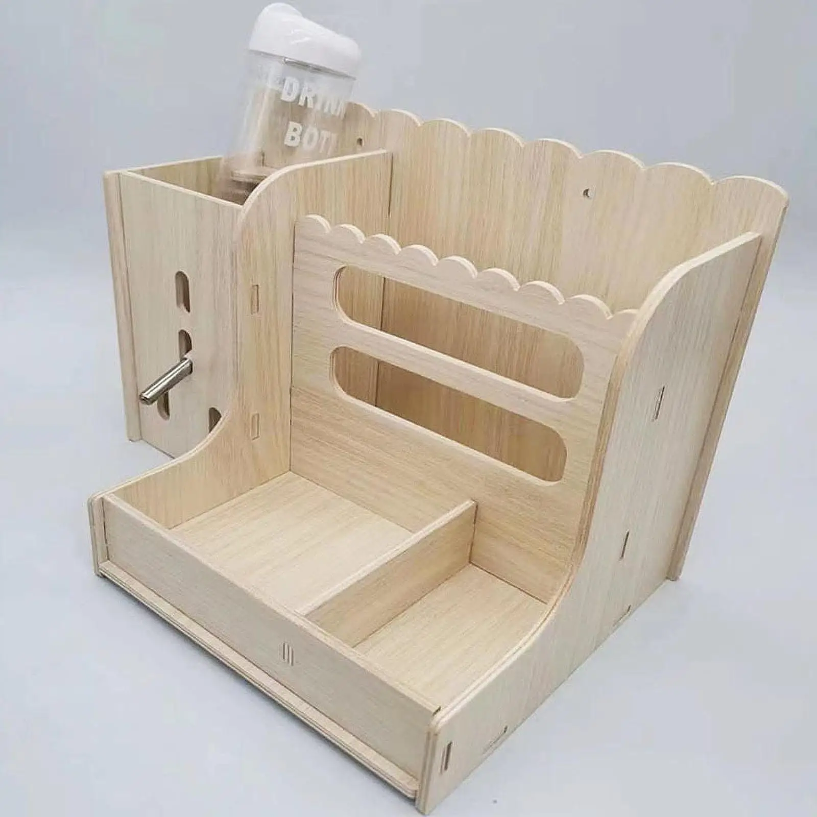 Rabbits Wooden Hay Racks Wooden Food Manger for Small Pets Hedgehog Chinchilla