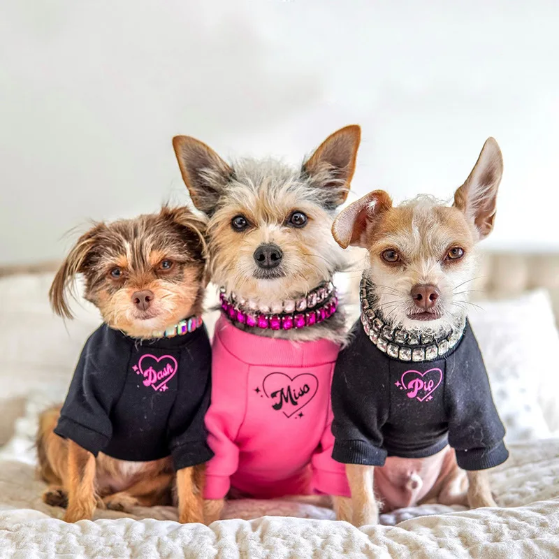 Collar de perro de lujo con diamantes de imitación, Collar ajustable de cuero PU, Collar para perro y gato, joyería de lujo para mascotas con diamantes, productos para mascotas - imagen 2