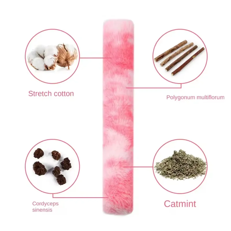 Nuevos juguetes interactivos para masticar gatos, palitos para gatitos, juguete de hierba gatera de felpa suave, juguete duradero para patadas de gatos para limpieza de dientes y juegos en interiores - imagen 4