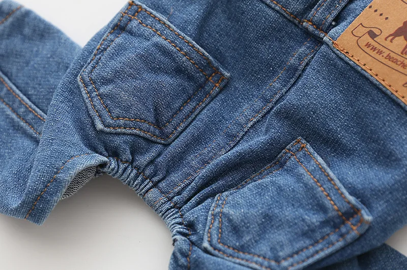 Mono vaquero para perros, disfraz, pantalones vaqueros para cachorros, monos, ropa para perros pequeños y medianos, Bulldog, Vintage, 4 patas, camisa para mascotas, pantalones, conjunto de ropa - imagen 5