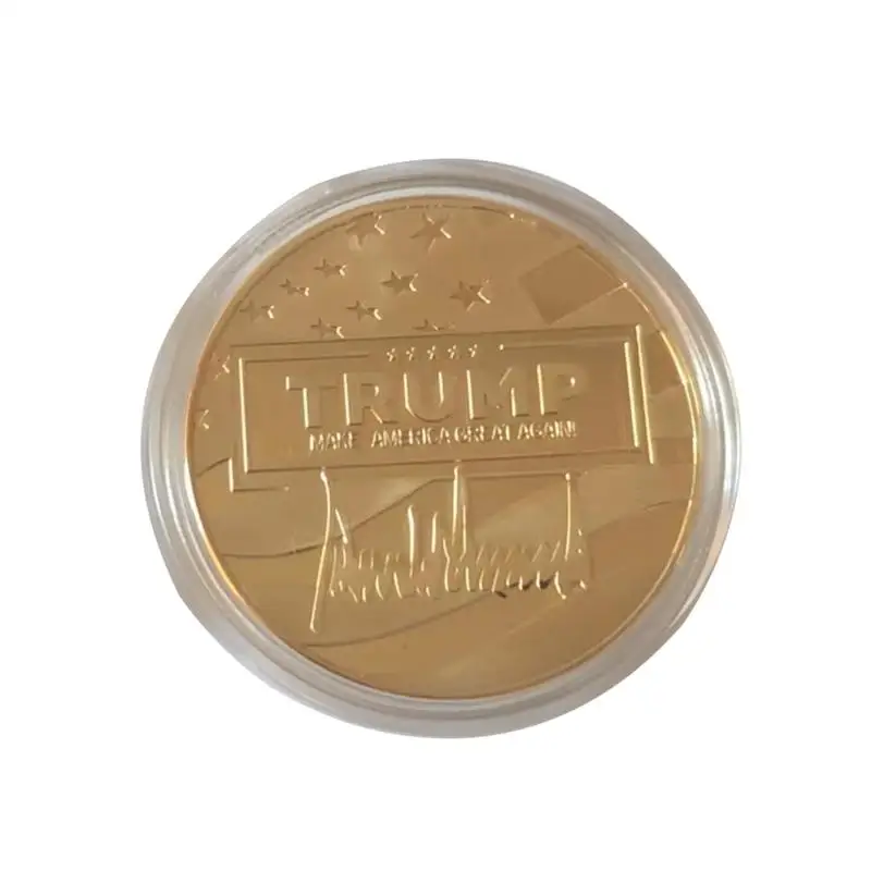 Moneda coleccionable del presidente moneda conmemorativa del presidente decoración del hogar significativa moneda coleccionable de elección presidencial para - imagen 5
