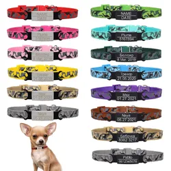Collar identificativo para perro con grabado – Ajuste camuflaje