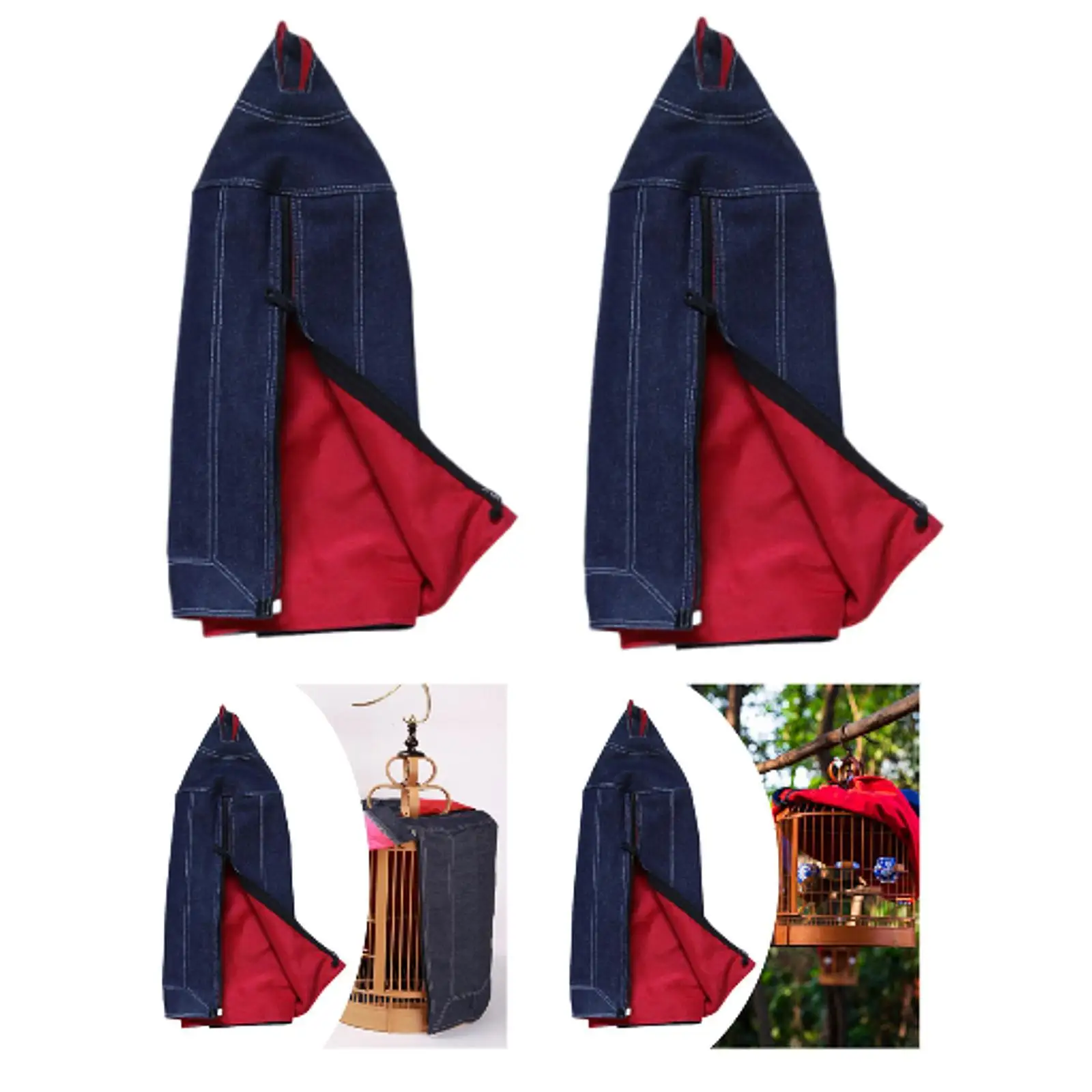 Bird Cage Cover Blackout Cover Dustproof Sunproof Sturdy Washable Cover Parrot Cage Catcher Cover for Macaw Budgies Cockatoo