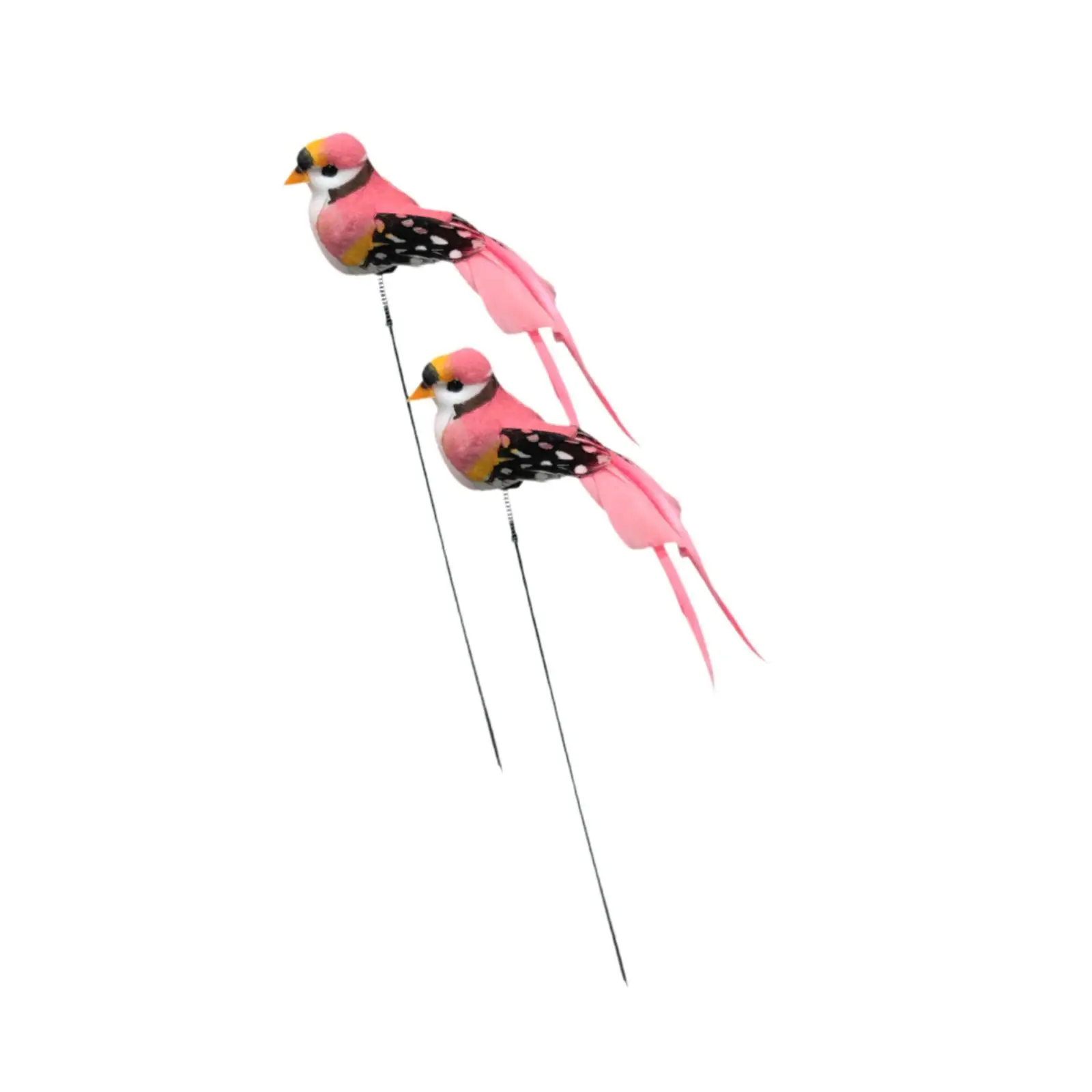 2Pcs Birds Garden Stakes Bird Statue Lifelike Animal Statue Bird Garden Decor Bird Ornament for Lawn Decoration Backyard Path