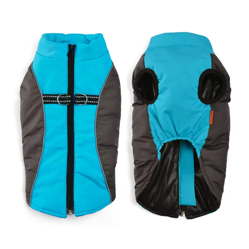 Chaqueta cálida de invierno para perros pequeños, ropa reflectante a prueba de viento para perros, chaleco para Bulldog Francés Yorkie, abrigo con anillo en D, trajes para cachorros