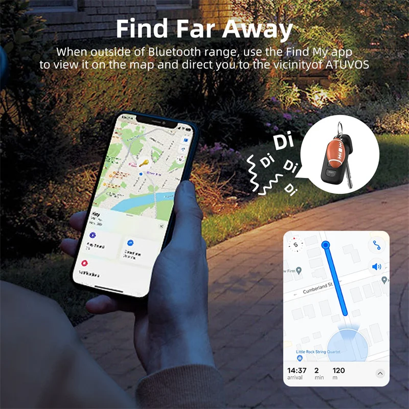 Rastreador Mini GPS para mascotas para Apple Find My Dog, ITag inteligente para niños, localizador de sonido antideslizante, resistente al agua, pequeño localizador GPS Global - imagen 4
