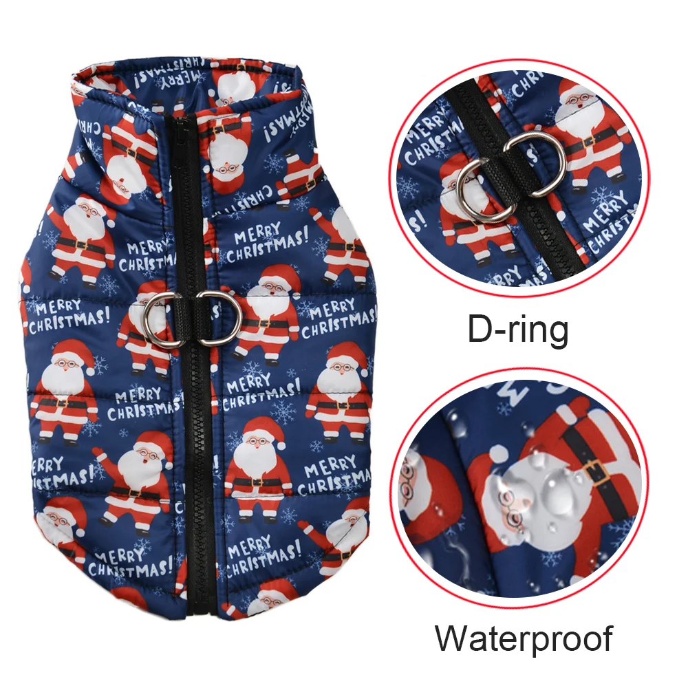 Impermeable para perro pequeño y mediano Schnauzer Navidad anillo en D - imagen 2
