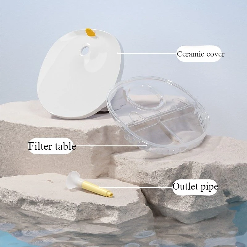 Homerun Special Pet Water Dispenser Ceramic Cover Pet Automatic Water Cooler Accessories Safe and Removable Cleaning Pet Product - imagen 3