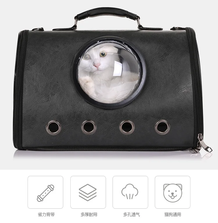 Bolsa de transporte tipo cápsula transparente para mascota