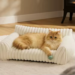 Sofá cama desmontable lavable para perros y gatos – Felpa cálida