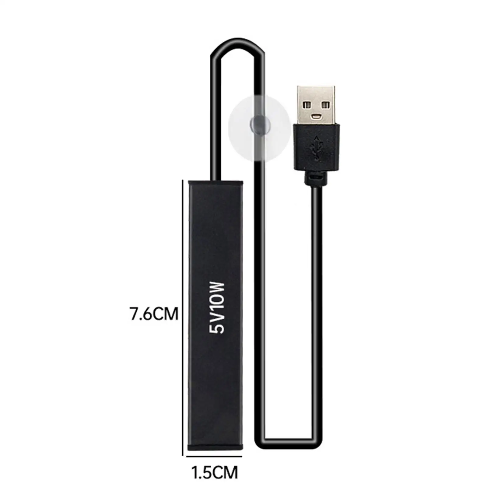 Mini Aquarium Heater Water Shortage Protection Mini for Pet Drinking Waterer Turtle Tanks Reptile Aquatic Terrarium Aquariums