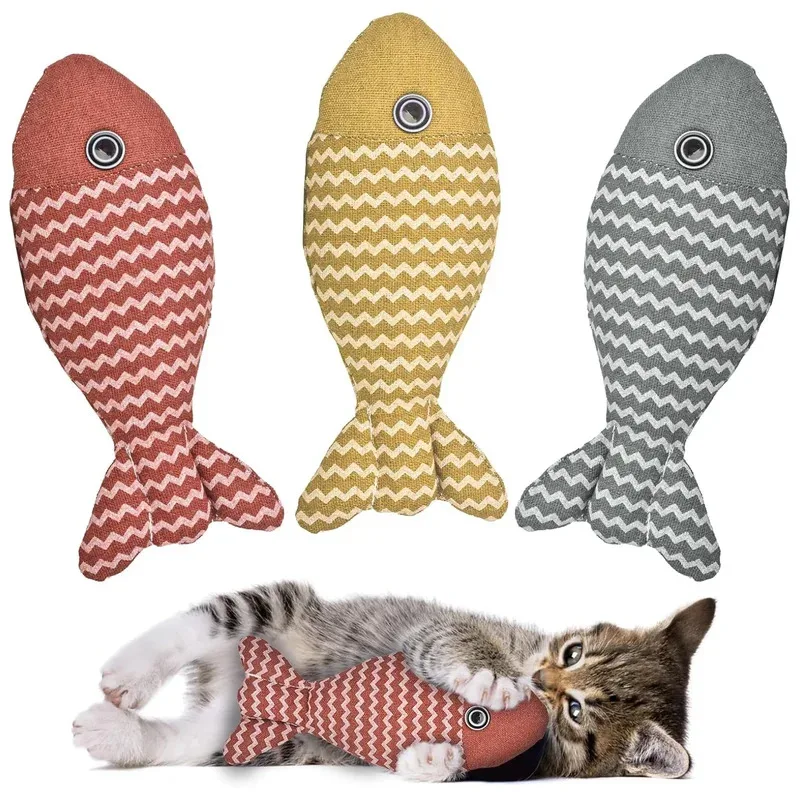 Juguetes para gatos, peces, hierba gatera, juguete interactivo para gatos, juguete para masticar, almohada para gatos, juguetes para gatitos, ejercicio, Kicker, juguetes para gatos de interior, Kit para gatitos
