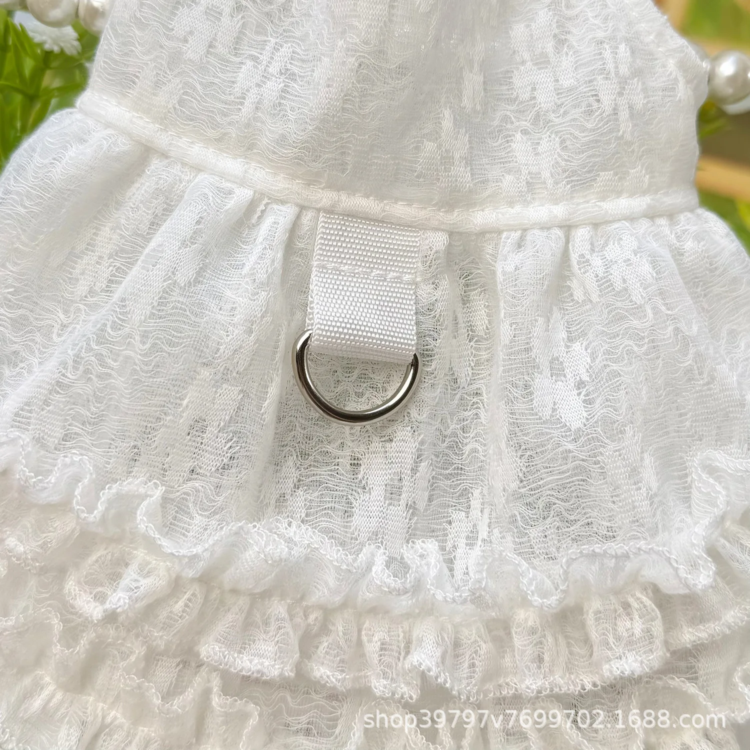 Falda de princesa de manga voladora de malla fina para mascotas, ropa de protección solar para perros y gatos, camiseta sin mangas transpirable para cachorros, primavera - imagen 4