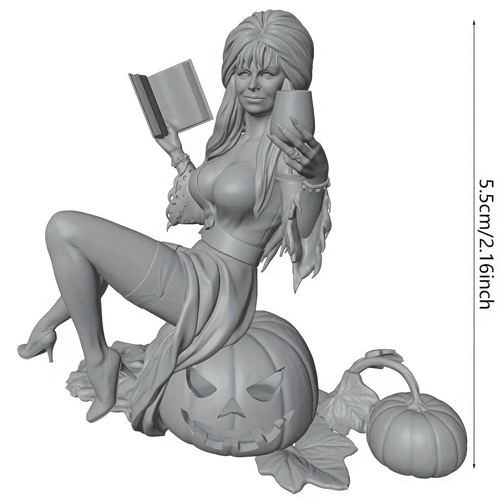 Figura decorativa mujer con gato y taza – Regalo amante de gatos - imagen 2