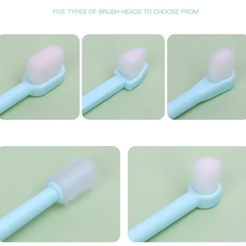 Cepillo de dientes multifuncional para perros, cepillo de pelo suave, herramientas de limpieza bucal, suministros para mascotas - imagen 5