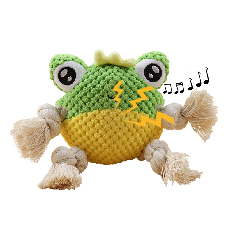 Juguetes para masticar para perros grandes de pana fuerte, bonito juguete para mascotas de dibujos animados con chirrido para perros medianos y grandes, suministros para mascotas Border Collie Weimaraner - imagen 4