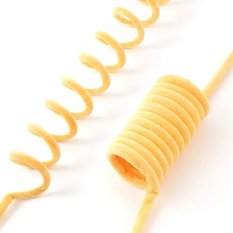 Juguete para gatos, pelota de cuerda de resorte, juguete de peluche divertido escalable, juguete interactivo relajante, pelota de entrenamiento elástica, suministros para gatos - imagen 5