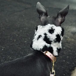 Bufanda de lana suave para perros galgo italiano otoño-invierno