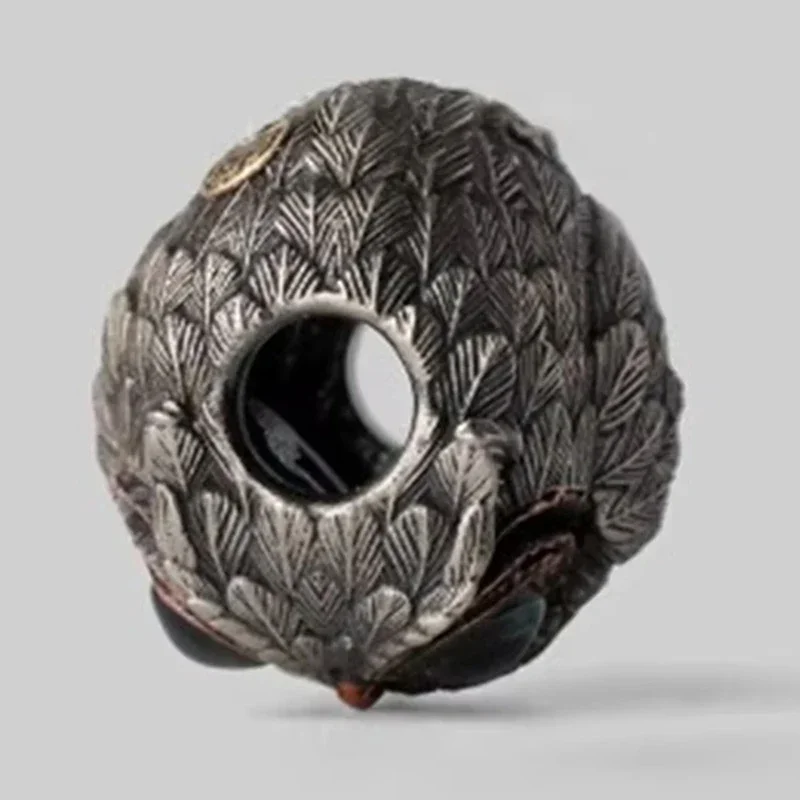 Estatuilla de búho creativa, decoración de escritorio de escultura de resina, artesanía de arte animal novedosa, accesorios de moda de decoración de la suerte energética - imagen 3