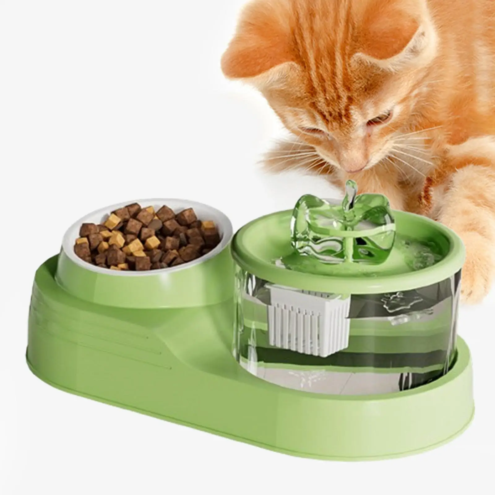 Cat Food And Water Bowl Pet Feeding Bowls Cat Dish for Cats 