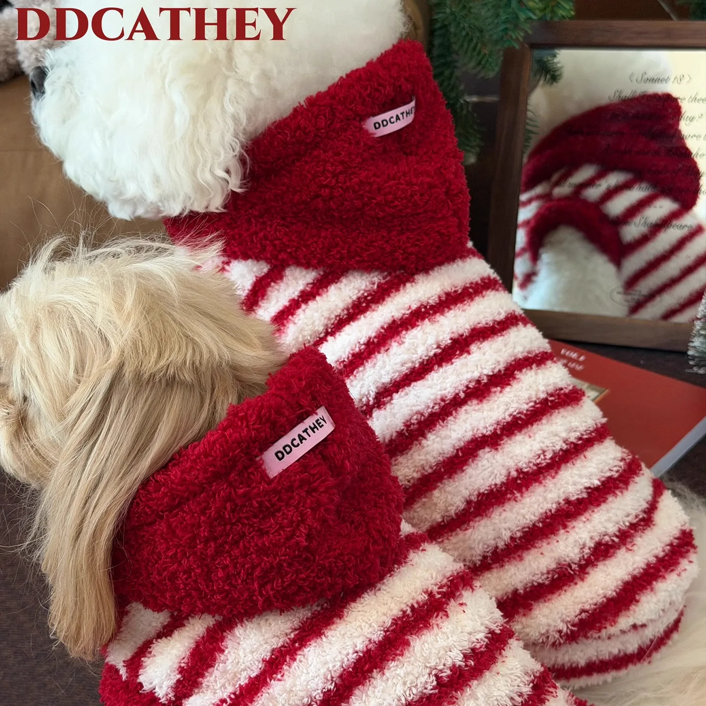 Abrigo invierno con capucha para perros pequeños Yorkshire y Bichón - imagen 4