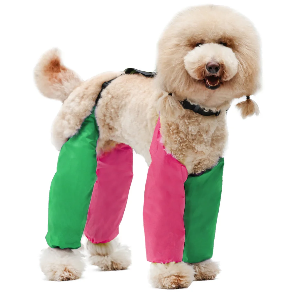Mallas impermeables para perros, pantalones protectores de piernas ajustables para perros, pelo largo, pantalones para perros a prueba de agua y suciedad, evita orinar - imagen 4