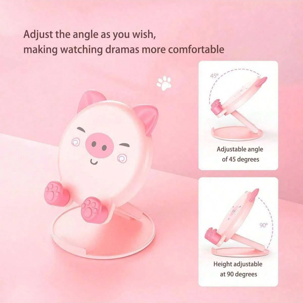 Soporte transformable plegable para móviles con dibujos gatos y perros - imagen 3