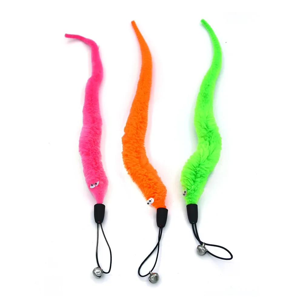 Paquete de 10 cañas de pescar retráctiles, divertido palo para gato, cabeza de repuesto de plumas de oruga, juguetes para gatos, productos interactivos para mascotas - imagen 4