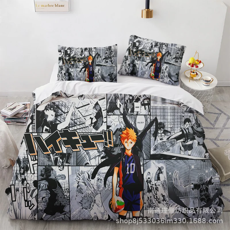 Cama acolchada para gatos y perros – Diseño voleibol Haikyuu