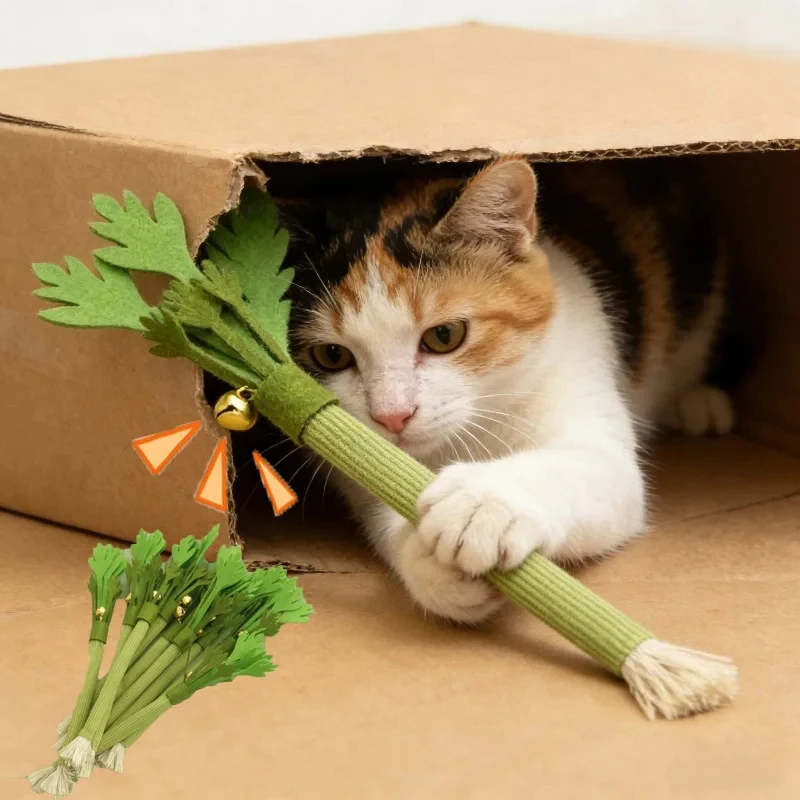 Juguetes para gatos masticables catnip interactivos sonido dentales - imagen 5