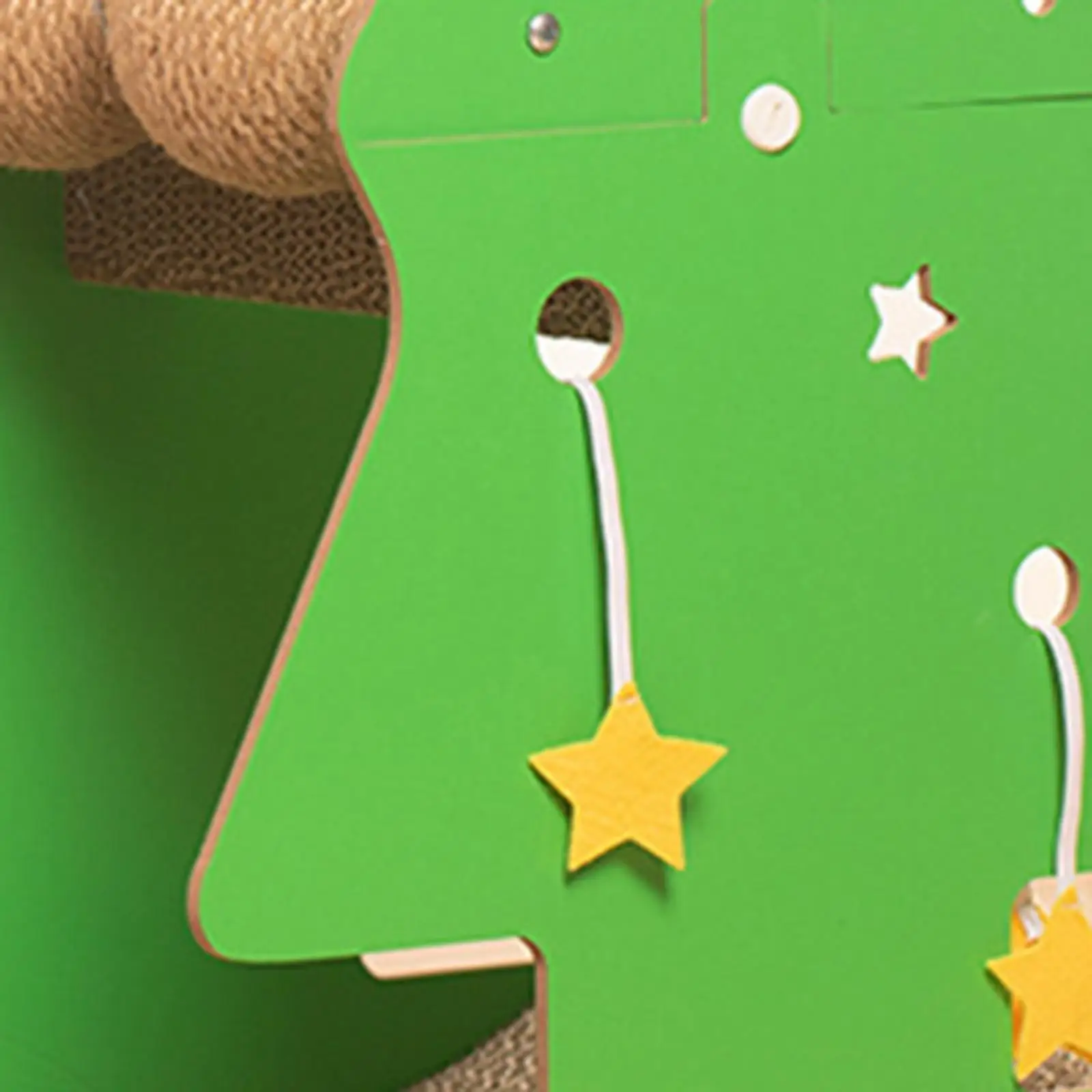 Cat Scratch Post Cat Scratcher Xmas Tree Crafts Activity Toys Pet Toy with Balls Kitten Scratch Post for Indoor Cats