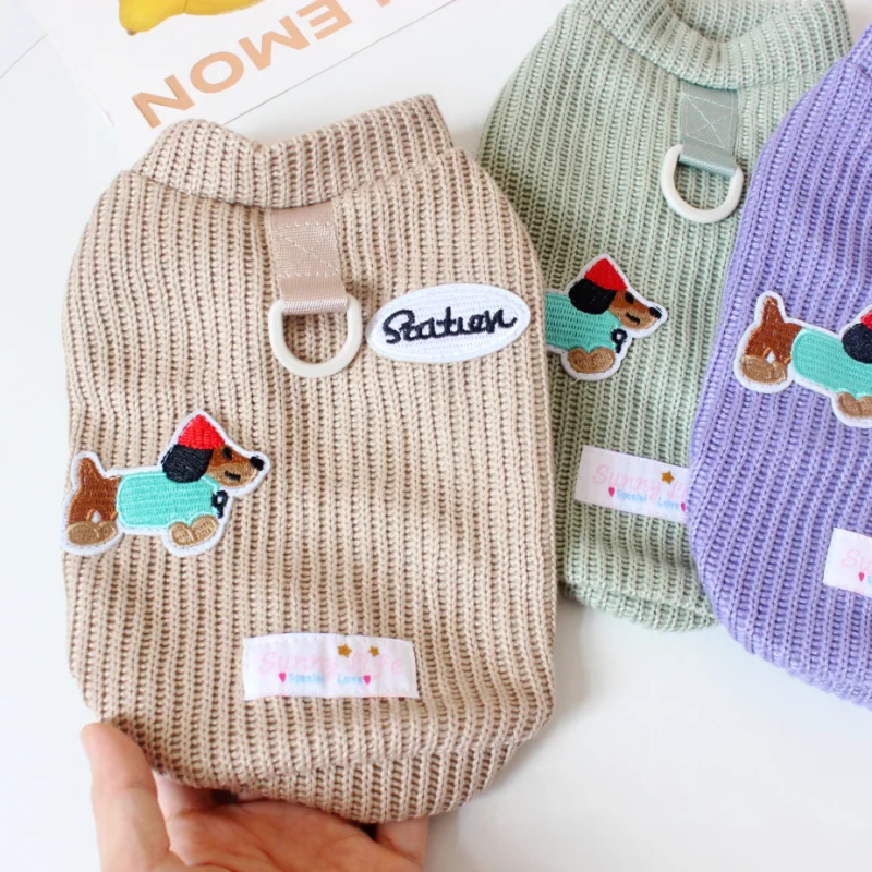 Suéter de invierno para perros, ropa para perro salchicha, abrigo cálido tejido de lujo para perros, suéteres para Chihuahua, ropa para cachorros, jersey para mascotas para perros y gatos