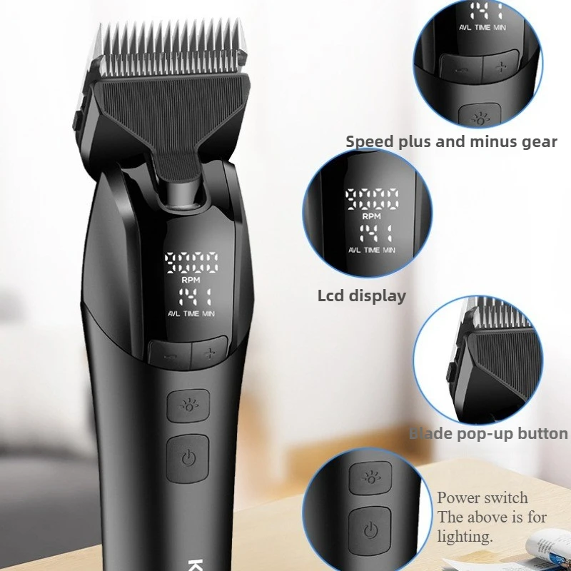 Cortadora eléctrica con iluminación para mascotas, cortadora de pelo para perros y gatos, cortadora portátil específica para mascotas, suministros de carga USB, accesorios - imagen 4