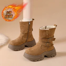Botas de nieve para perros y gatos con forro cálido